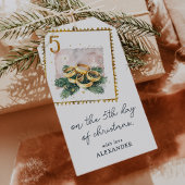 Am fünften Weihnachtsfeiertag Geschenkanhänger