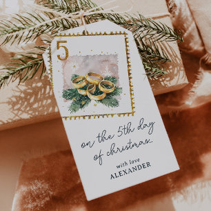 Am fünften Weihnachtsfeiertag Geschenkanhänger