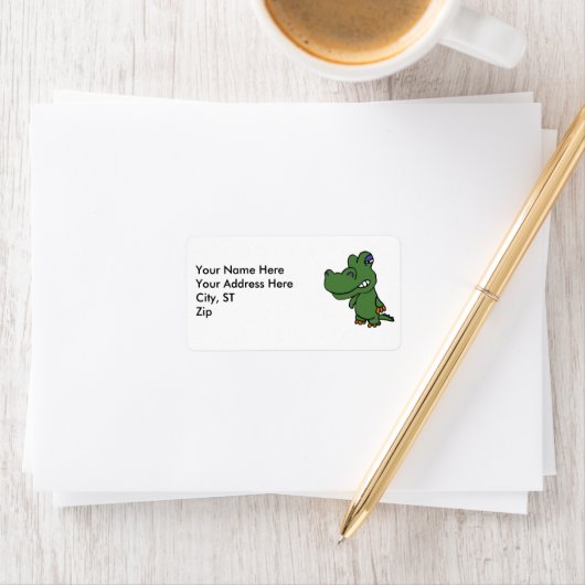 AM- Funny Gator Address Labels Adressaufkleber (Insitu)