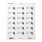 AM- Funny Gator Address Labels Adressaufkleber (Vorne)