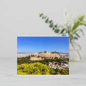 AM FUSS DER ACROPOLIS FOLIEN FEIERTAGSPOSTKARTE (Stehend vorne)