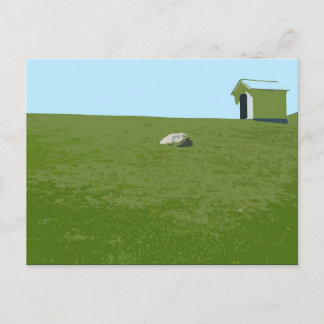 Am Fuß des Montauk Punkt-Leuchtturmes Postkarte