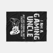 Am Gaming Onkel Funny Video Gamer Niedliches Video Fleecedecke (Vorderseite (Horizontal))