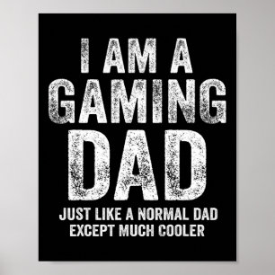 Am Gaming Vater Video Gamer Daddy gibt Video Game Poster