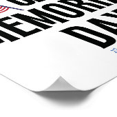 Am Gedenktag geschlossen Poster (Ecke)