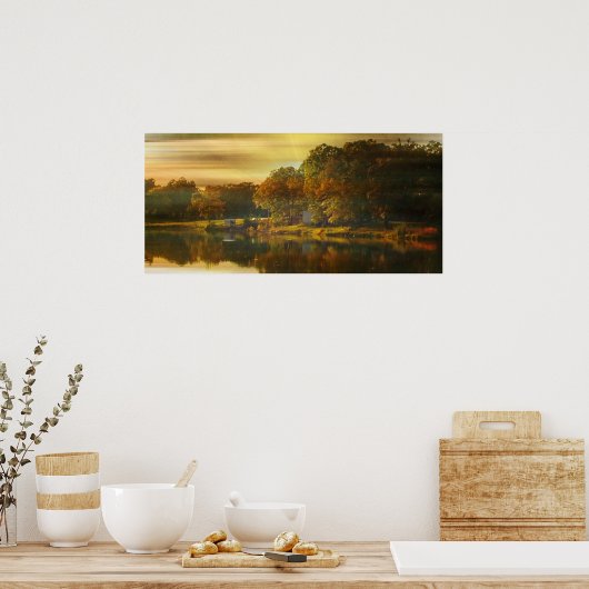 Am Goldenen See Poster (Küche)