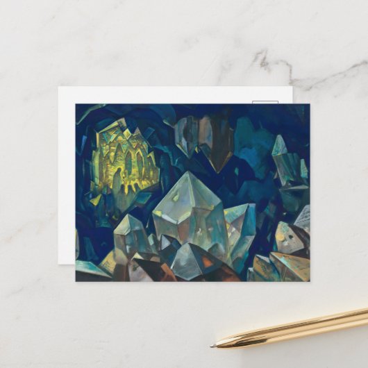 Am heiligsten, Schatz der Berge von Roerich Postkarte (Vorderseite/Rückseite Beispiel)
