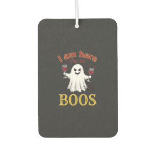 Am Here Boos Halloween-Geist-Weingläser Spinne W Autolufterfrischer