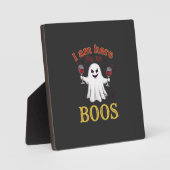 Am Here Boos Halloween-Geist-Weingläser Spinne W Fotoplatte (Vorderseite)