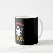 Am Here Boos Halloween-Geist-Weingläser Spinne W Kaffeetasse (VorderseiteRechts)