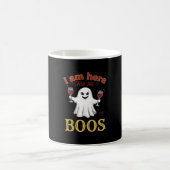 Am Here Boos Halloween-Geist-Weingläser Spinne W Kaffeetasse (Mittel)
