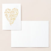 Am Herzen Ihres Hochzeitstages Folienkarte (Anzeige)