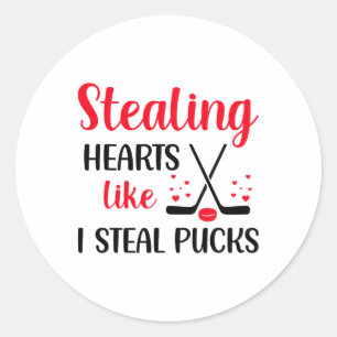 Am Herzen stehlen, wie ich Pucks am Valentinstag s Runder Aufkleber