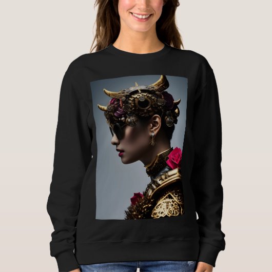 Am I As Cool As I Look AI Portrait Sweatshirt (Vorderseite)