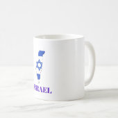 Am Israel Chai Jewish Pride Idf Geschenke Kaffeetasse (VorderseiteRechts)