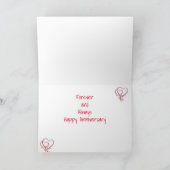 AM **JAHRESTAG** MIT LIEBE KARTE (Innenseite)