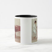 Am Klavier 1887 (Öl auf Leinwand) Tasse (Zentrum)