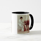 Am Klavier 1887 (Öl auf Leinwand) Tasse (VorderseiteRechts)