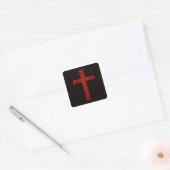 Am Kreuz Quadratischer Aufkleber (Umschlag)