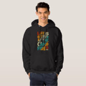 Am Lagerfeuer Camping Vitange Hoodie (Vorne ganz)