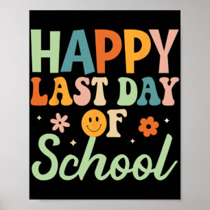 Am letzten Tag der Schule Shirts Hallo Sommer Lehr Poster