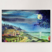Am Licht des Silvery Moon Jigsaw-Puzzles Puzzle (Horizontal)
