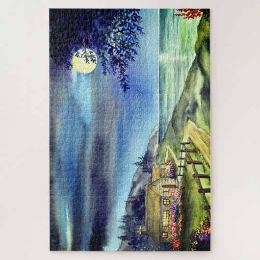 Am Licht des Silvery Moon Jigsaw-Puzzles Puzzle (Vertikal)