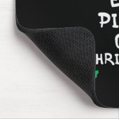 Am liebsten essen Pizza Weihnachts Weihnachtsmatte Mousepad (Ecke)