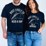 Am liebsten für Gruppenreisen Familienurlaub T-Shirt<br><div class="desc">Set segelt stilvoll mit dem "Funny Most Lwahrscheinlich To" Group Cruise Family Vacation T - Shirt - eine perfekte Mischung aus Spaß und Einfachheit für Ihr Kreuzfahrtabenteuer. Diese lustigen Shirts in einem klassischen marineblauen Blau bieten ein minimalistisches und stilvolles Aussehen für Ihre passenden T-Shirts für Ihren Familienurlaub. Diese Shirts der...</div>