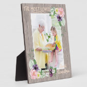 Am liebsten Große Oma Rustikale Wasserfarbe Fotoplatte (Seite)