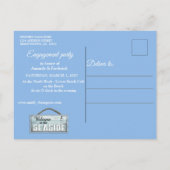 Am Lovers Beach Einladungspostkarte (Rückseite)