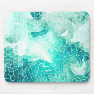 Am Meer, abstrakter Mosaikdruck. Mousepad