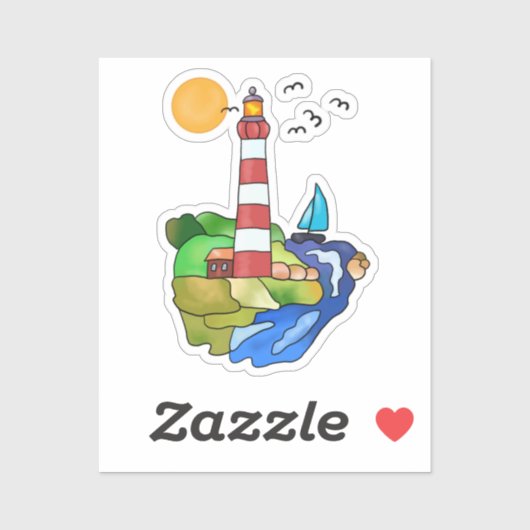 Am Meer  Aufkleber (Blatt)