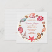 Am Meer Bridal Dusche Einladung (Vorne/Hinten)