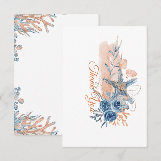 Am Meer Dankeschön Karte (Vorne/Hinten)