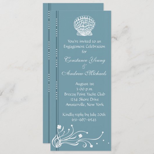 Am Meer Einladung (Vorne/Hinten)