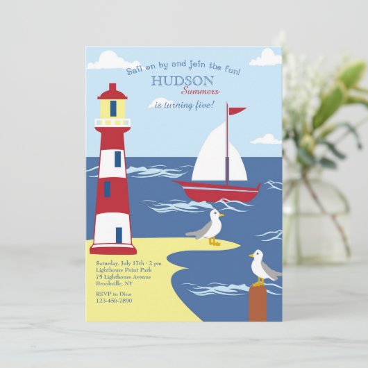 Am Meer Einladung (Stehend Vorderseite)