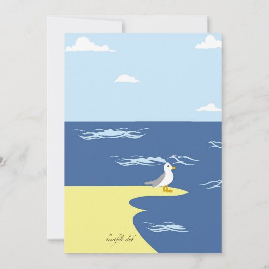 Am Meer Einladung (Rückseite)