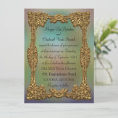 Am Meer Gala feierliche Hochzeit Einladung (Stehend Vorderseite)