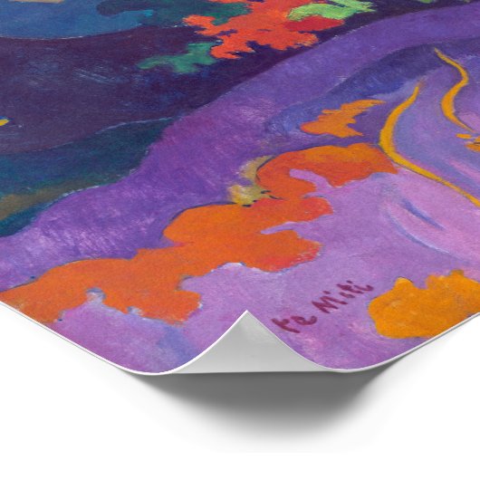 Am Meer, Gauguin Poster (Ecke)