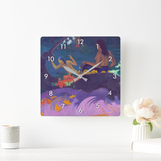 Am Meer, Gauguin Quadratische Wanduhr (Zuhause)