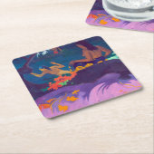 Am Meer, Gauguin Rechteckiger Pappuntersetzer (angewinkelt)