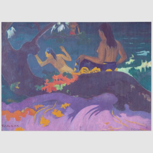 Am Meer, Gauguin Seidenpapier (Vorderseite)