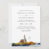 Am Meer Hochzeit Einladung (Vorderseite)