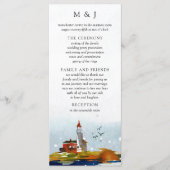 Am Meer Hochzeitskarte Programm (Vorderseite)