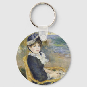 Am Meer, Ölmalerei-Porträt, Renoir Schlüsselanhänger