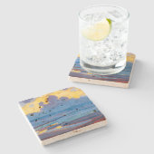 Am Meer | Piet Mondrian | Steinuntersetzer (Seitenansicht)