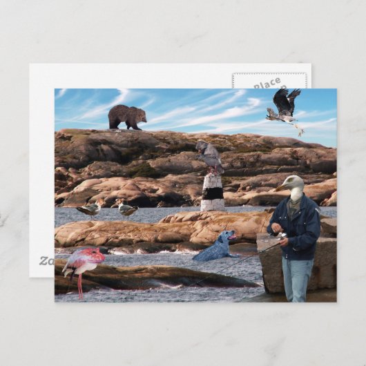 Am Meer, Postkarte (Vorne/Hinten)