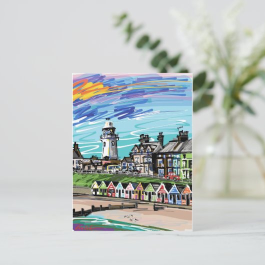 Am Meer Postkarte (Stehend Vorderseite)