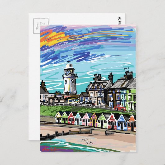 Am Meer Postkarte (Vorne/Hinten)